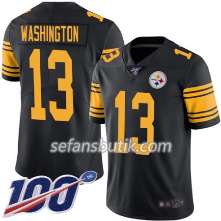 Pittsburgh Steelers Tröjor James Washington 13 Nike Svart 100th - Herr Pittsburgh Steelers Tröjor James Washington 13 Nike Svart 100th - Herr
